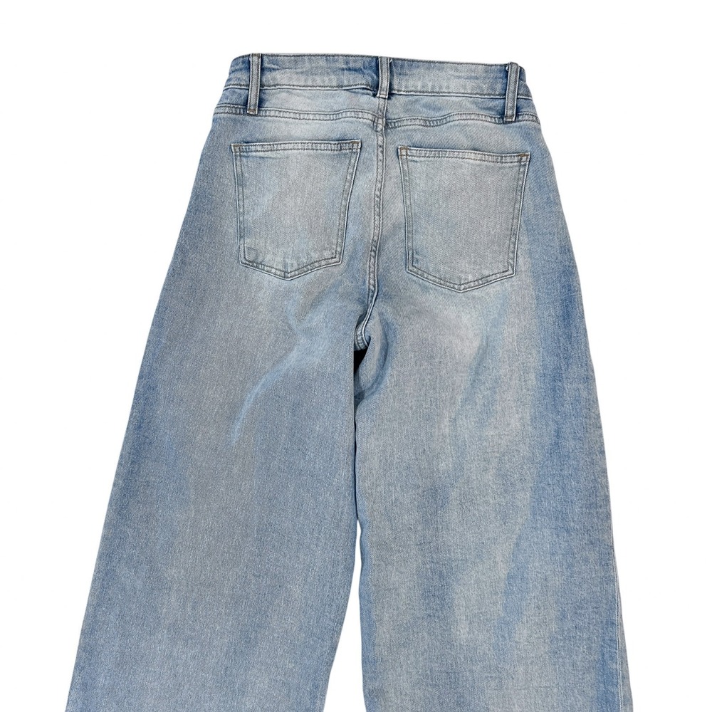 The Drop Jeans Size 26 Women's Frida Light Indigo Relaxed Wide Leg Raver Skater - Picture 9 of 12
